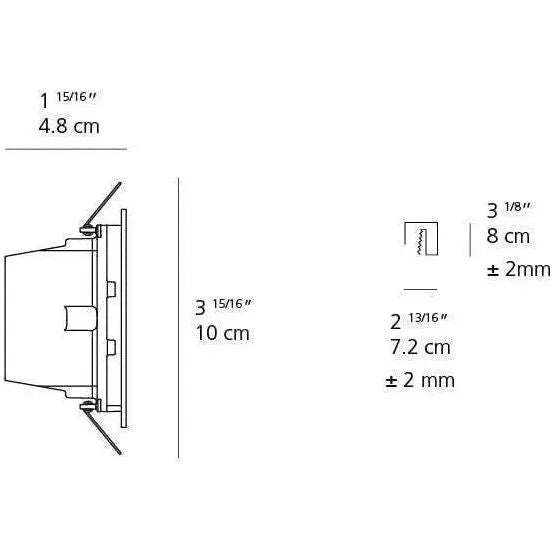 Artemide - Aria Mini Recessed Outdoor LED Wall Light - AJ100045 | Montreal Lighting & Hardware