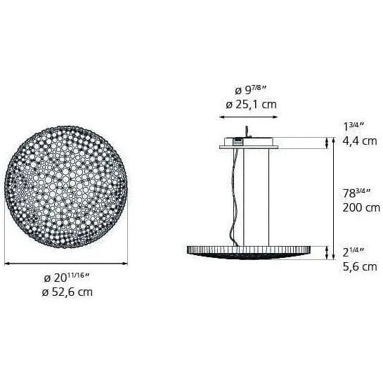 Artemide - Calipso Suspension - 0213W18A | Montreal Lighting & Hardware