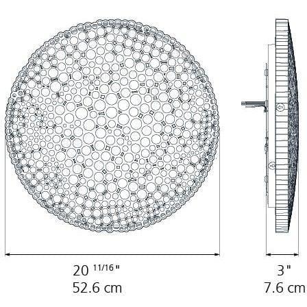 Artemide - Calipso Wall/Ceiling Light - 0210W18A | Montreal Lighting & Hardware