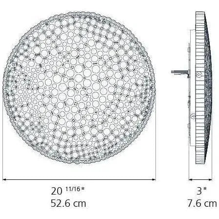 Artemide - Calipso Wall/Ceiling Light - 0210W18A | Montreal Lighting & Hardware
