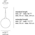 Artemide - Castore Suspension - CAS1025 | Montreal Lighting & Hardware