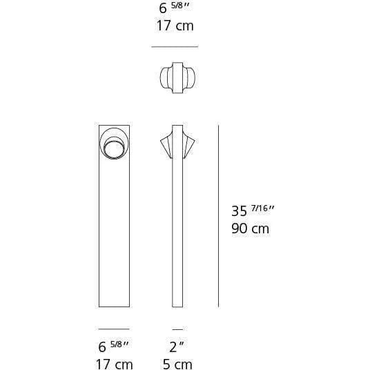 Artemide - Ciclope Dual Side Outdoor Bollard - T081328 | Montreal Lighting & Hardware