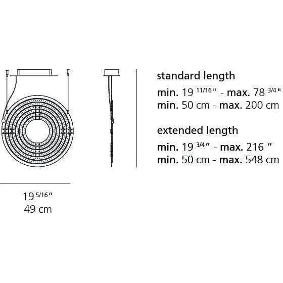 Artemide - Copernico 500 Suspension - 1608048A | Montreal Lighting & Hardware