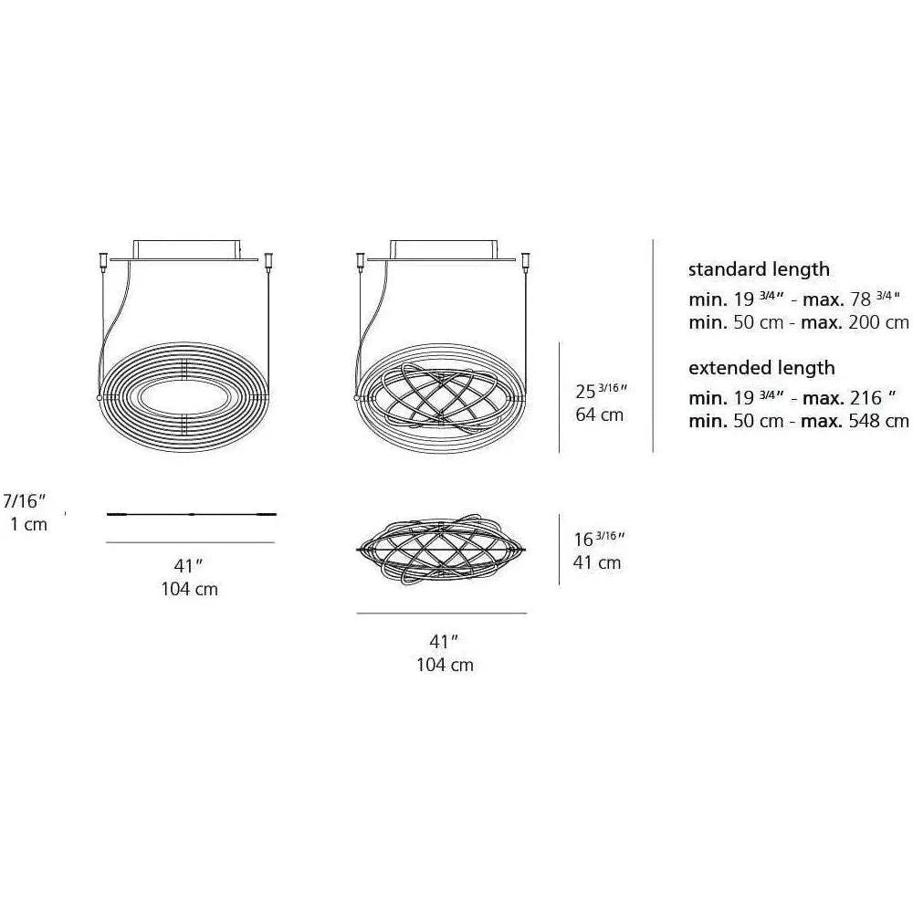 Artemide - Copernico Classic Suspension - 1623028A | Montreal Lighting & Hardware
