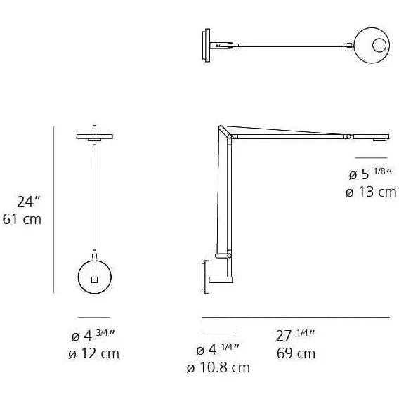 Artemide - Demetra Professional LED Wall Light - DEM2102 | Montreal Lighting & Hardware