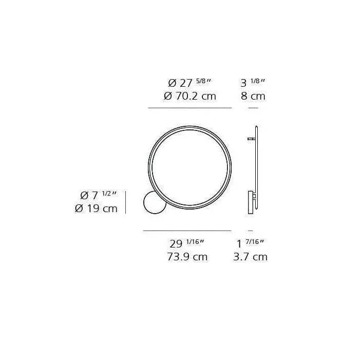 Artemide - Discovery Ceiling / Wall Light - 1998038A | Montreal Lighting & Hardware