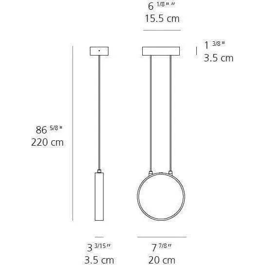 Artemide - Eclittica Pendant - DDEC01002038 | Montreal Lighting & Hardware