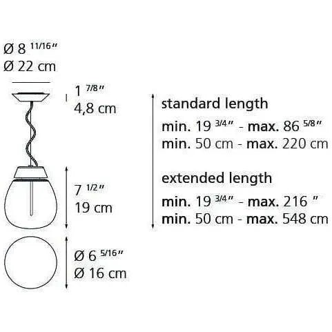Artemide - Empatia Suspension - 1815118A | Montreal Lighting & Hardware