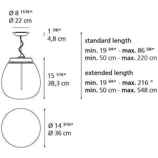 Artemide - Empatia Suspension - 1815118A | Montreal Lighting & Hardware