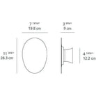 Artemide - Facce Alpha Raised LED Wall/Ceiling Light - RDFAK01L93001AN | Montreal Lighting & Hardware