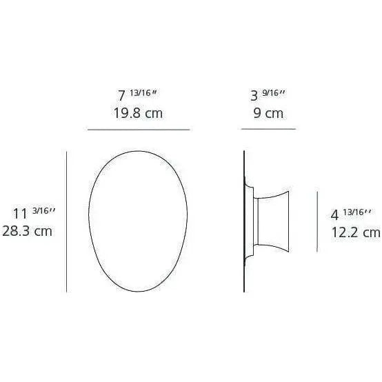 Artemide - Facce Alpha Raised LED Wall/Ceiling Light - RDFAK01L93001AN | Montreal Lighting & Hardware