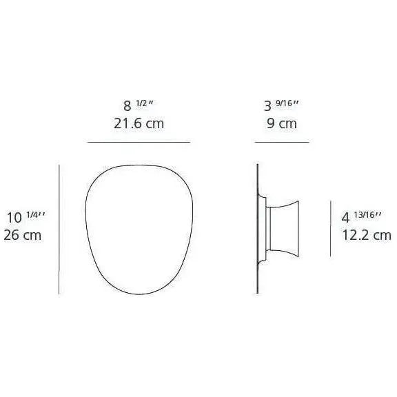Artemide - Facce Prism Raised LED Wall/Ceiling Light - RDFAK02L93001AN | Montreal Lighting & Hardware