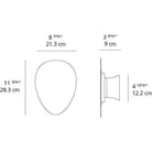 Artemide - Facce Tetro Raised LED Wall/Ceiling Light - RDFAK03L93001AN | Montreal Lighting & Hardware
