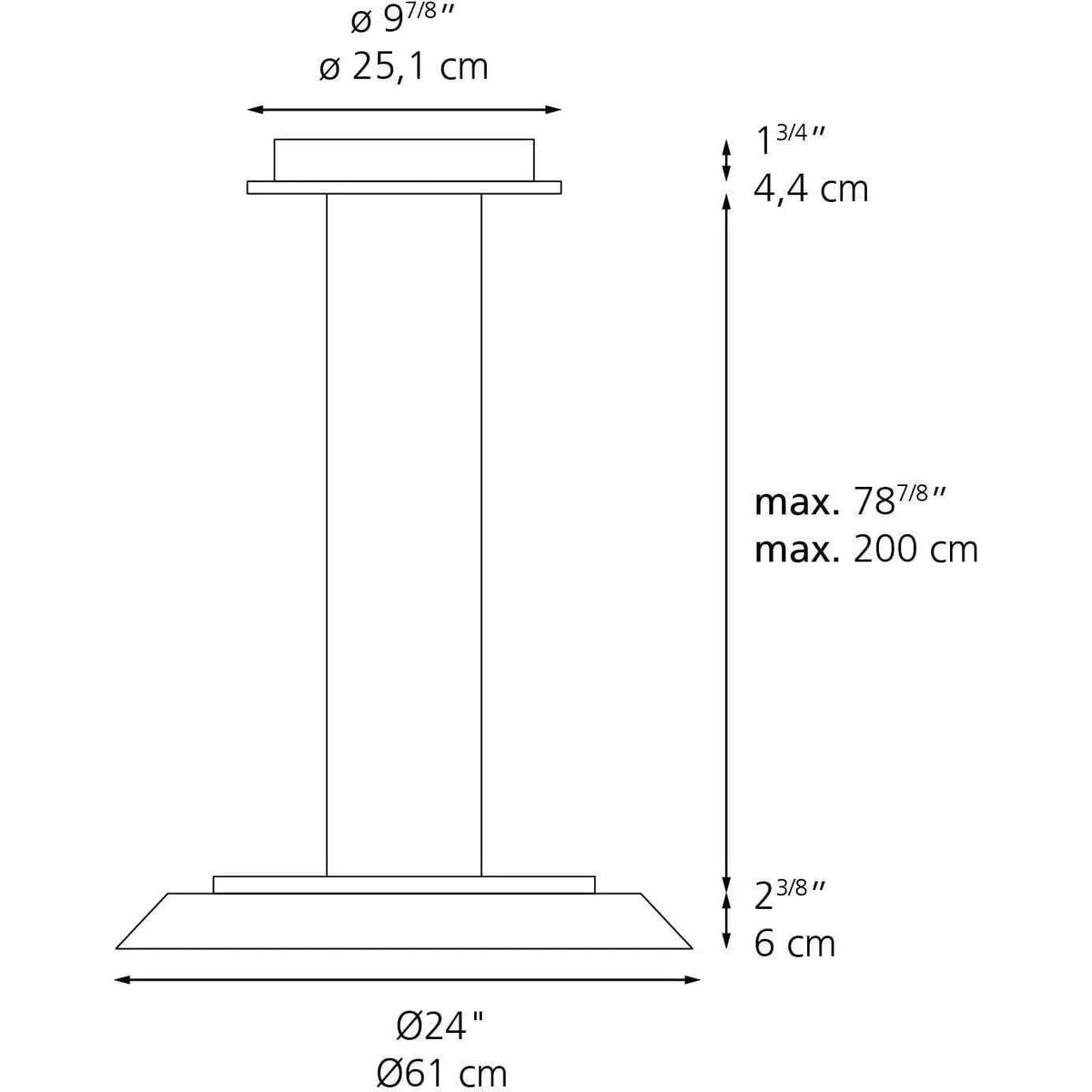 Artemide - Febe Suspension Lamp - 0242W28A | Montreal Lighting & Hardware