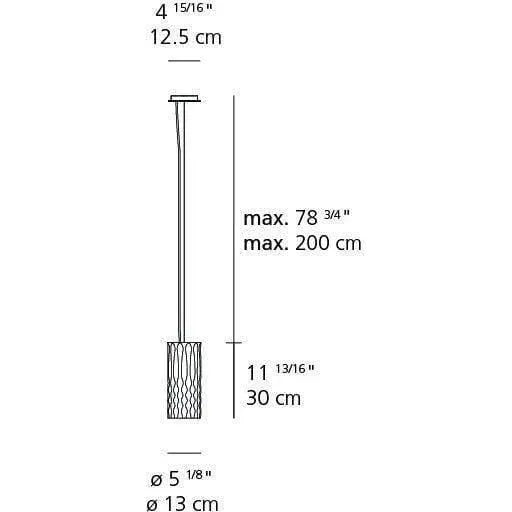 Artemide - Fiamma 30 Suspension - 1990028A | Montreal Lighting & Hardware