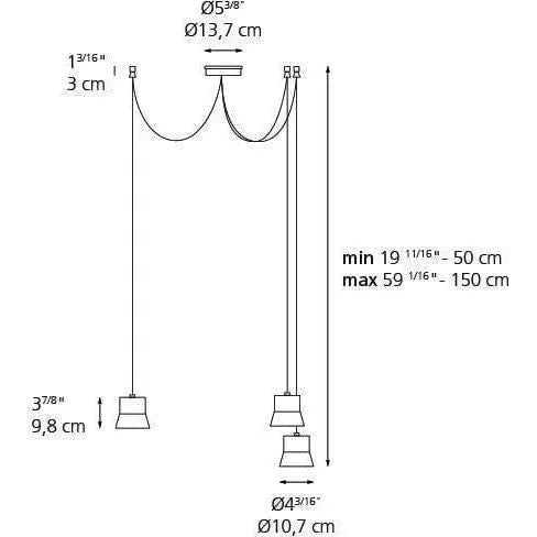 Artemide - Gio Cluster Pendant - 0232028A | Montreal Lighting & Hardware