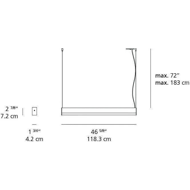 Artemide - Ledbar Square Linear Pendant - RDLBC4SD93006A | Montreal Lighting & Hardware