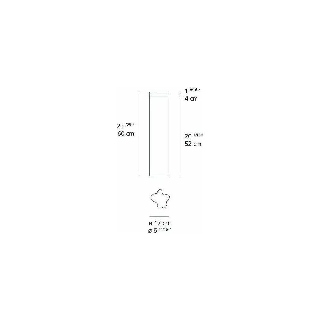 Artemide - Logico Garden Bollard - T416800W08 | Montreal Lighting & Hardware