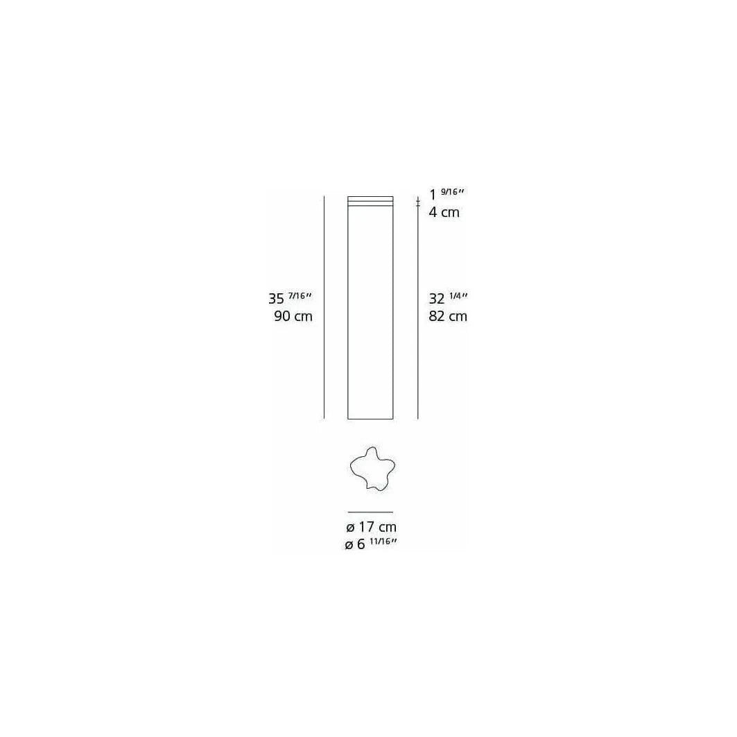 Artemide - Logico Garden Bollard - T416800W08 | Montreal Lighting & Hardware