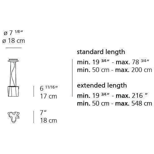 Artemide - Logico Single Suspension - 0696018A | Montreal Lighting & Hardware