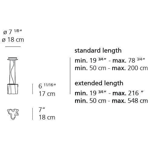 Artemide - Logico Single Suspension - 0696018A | Montreal Lighting & Hardware