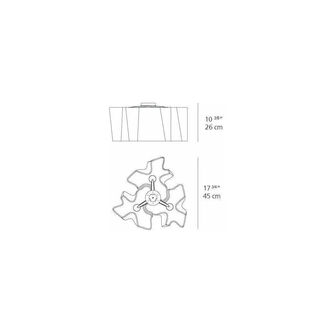 Artemide - Logico Triple Nested Ceiling Light - 0645028A | Montreal Lighting & Hardware