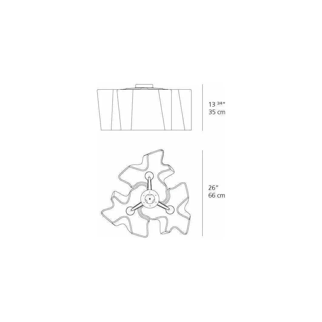 Artemide - Logico Triple Nested Ceiling Light - 0645028A | Montreal Lighting & Hardware