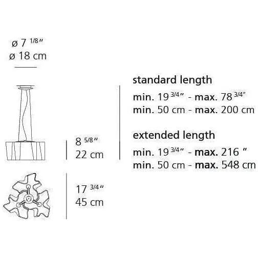 Artemide - Logico Triple Nested Suspension - 0698018A | Montreal Lighting & Hardware