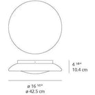 Artemide - Lunex LED Wall/Ceiling Light - RD502410 | Montreal Lighting & Hardware