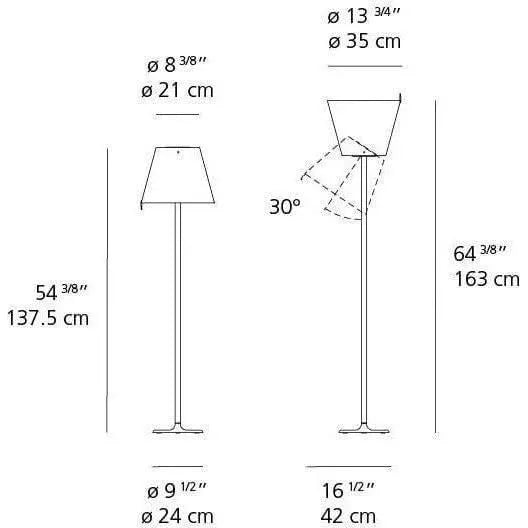 Artemide - Melampo Floor Lamp - 0123028A | Montreal Lighting & Hardware