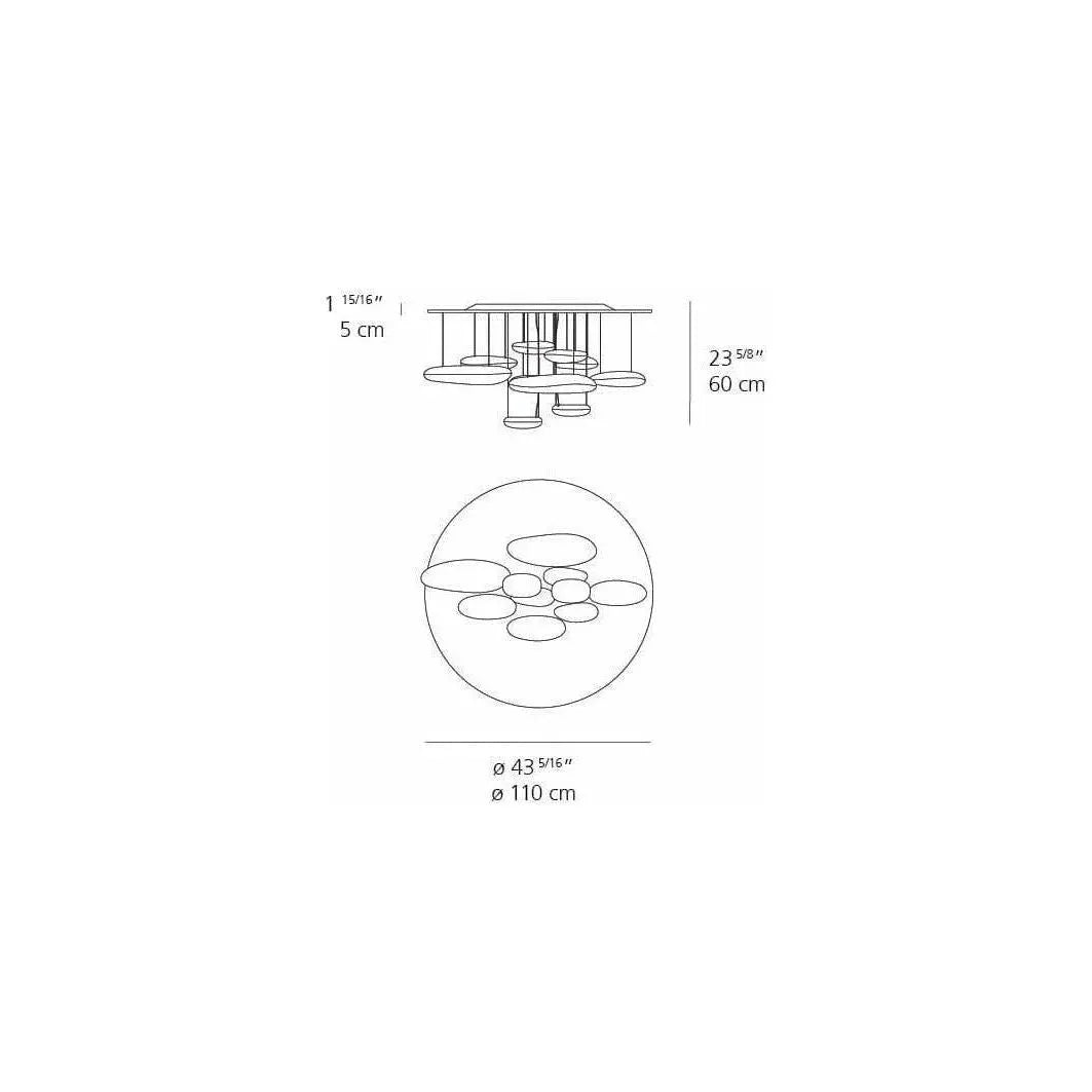 Artemide - Mercury Ceiling Light - 1366W18A | Montreal Lighting & Hardware