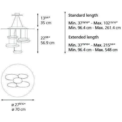 Artemide - Mercury Mini Suspension - 1477118A | Montreal Lighting & Hardware