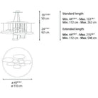 Artemide - Mercury Suspension - 1367118A | Montreal Lighting & Hardware