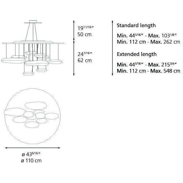 Artemide - Mercury Suspension - 1367118A | Montreal Lighting & Hardware