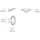 Artemide - Mesmeri Wall Light - 0918W28A | Montreal Lighting & Hardware