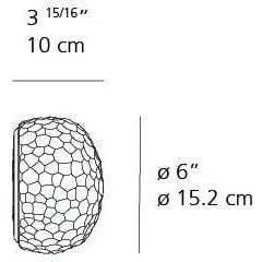 Artemide - Meteorite Mini Wall/Ceiling Light - 1707018A | Montreal Lighting & Hardware