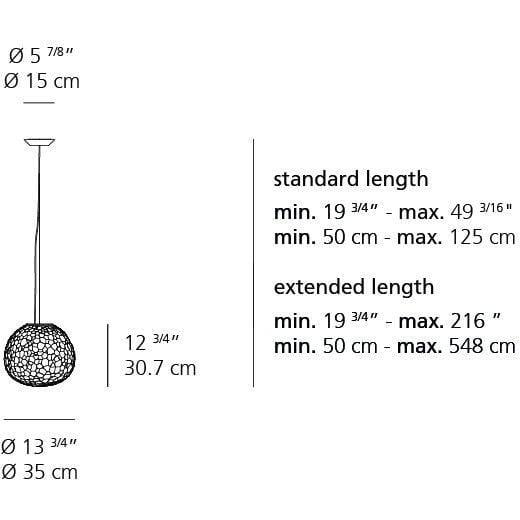 Artemide - Meteorite Suspension - 1702018A | Montreal Lighting & Hardware