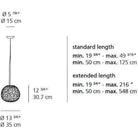 Artemide - Meteorite Suspension - 1702018A | Montreal Lighting & Hardware