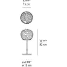 Artemide - Meteorite Table Lamp with Stem - 1709115A | Montreal Lighting & Hardware
