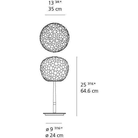 Artemide - Meteorite Table Lamp with Stem - 1709115A | Montreal Lighting & Hardware