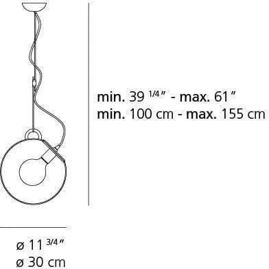 Artemide - Suspension Miconos - A031008 | Montreal Luminaire & Quincaillerie