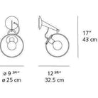 Artemide - Miconos Wall Light - A020108 | Montreal Lighting & Hardware