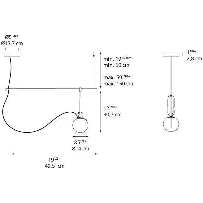 Artemide - NH S1 Suspension - 1272018A | Montreal Lighting & Hardware