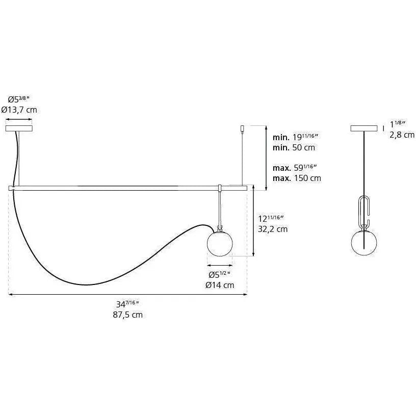 Artemide - NH S2 Suspension - 1274018A | Montreal Lighting & Hardware