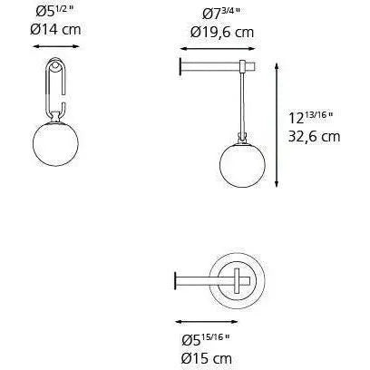 Artemide - NH Wall Light - 1277018A | Montreal Lighting & Hardware