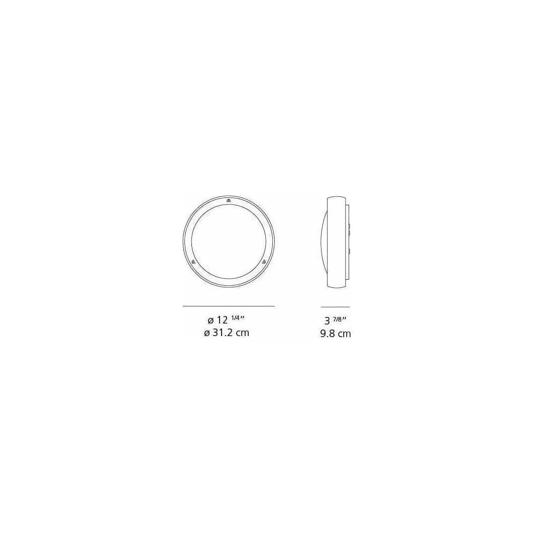 Artemide - Niki Outdoor Wall/Ceiling Light - L221188 | Montreal Lighting & Hardware