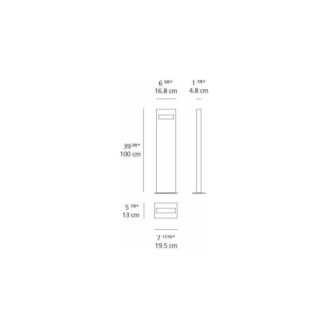 Artemide - Nuda Outdoor Bollard - T083608 | Montreal Lighting & Hardware
