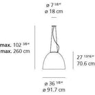 Artemide - Nur 1618 Acoustic LED Suspension - A243708 | Montreal Lighting & Hardware