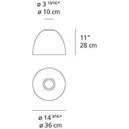 Artemide - Nur Mini Ceiling Light - A244218 | Montreal Lighting & Hardware