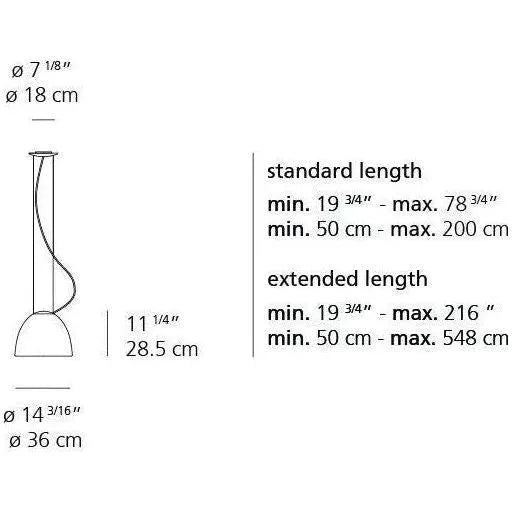 Artemide - Nur Mini Suspension - A244518 | Montreal Lighting & Hardware